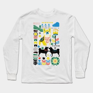 Scandinavian Shiba Inu Long Sleeve T-Shirt